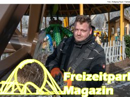 Aufbau des Themenbereichs „Sonnenbucht“ in FANTASIA (Januar 2025)